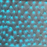 Outdoor waterproof LED net lights blue PVC mesh string lights for Christmas wedding and garden decoration
