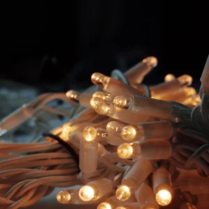 IP67 waterproof wedding LED string lights with rubber cable for outdoor decorative lighting