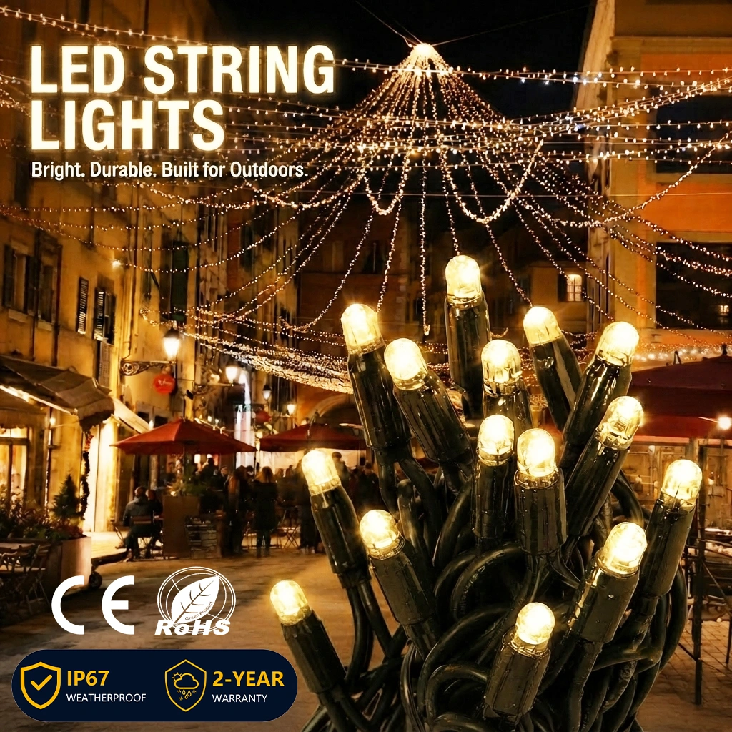 IP67 Fairy Lights Commercial Street Display IP67 fairy lights for outdoor commercial street decorative lighting projects