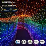 24V multi-color LED Christmas string lights with 8 modes