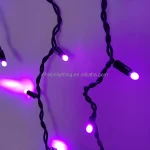 black rubber cable icicle lights product detail