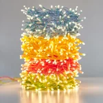 commercial multi-color Christmas string light display