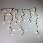 DC24V IP44 low voltage icicle lights warm white roofline decor
