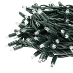 green PVC cable LED string light lamp detail