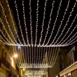 IP65 outdoor window curtain lights with waterfall drops