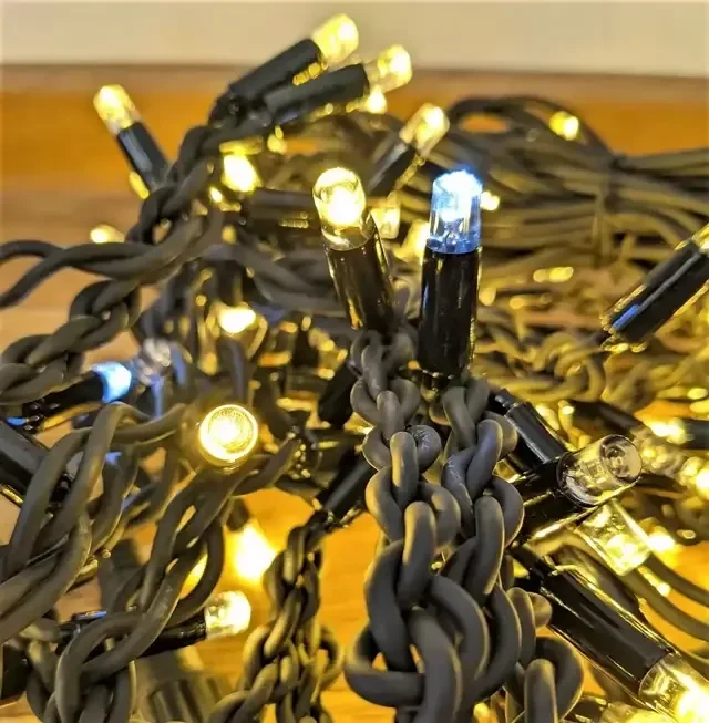IP65 rubber cable wedding string lights with warm white LEDs