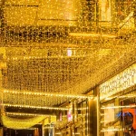 IP65 white rubber cable icicle lights warm white eaves decor
