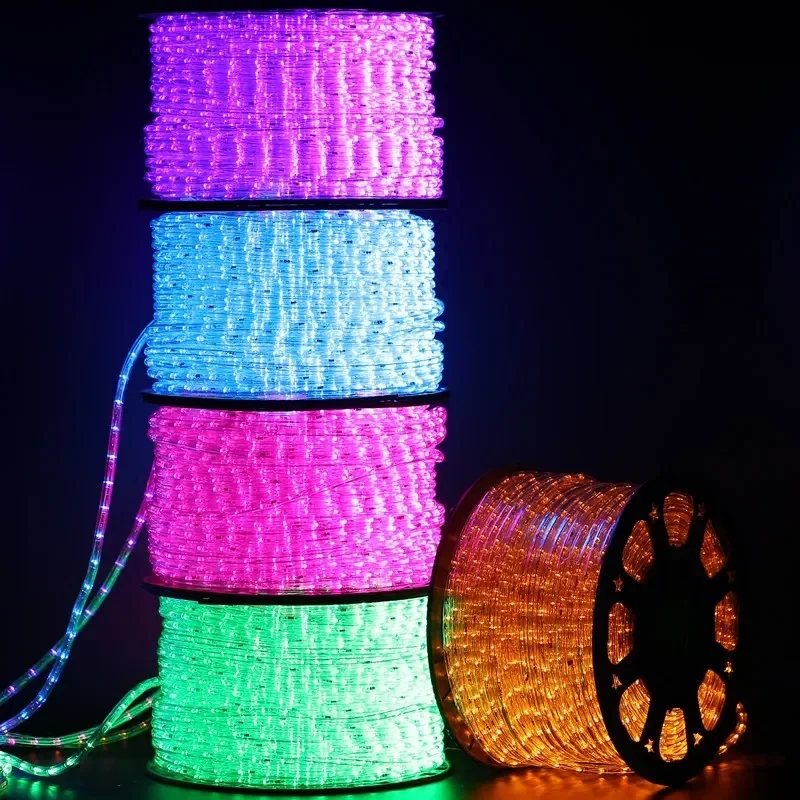 Multi Voltage Outdoor LED Rope Light - 220V 110V 24V Plastic PVC