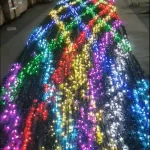multicolor DMX512 RGB pixel string lights for commercial displays