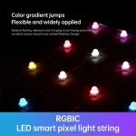 app and remote control for RGBIC music sync eave lights