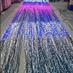 RGBW dynamic pixel string lights showing blue pink and white effects