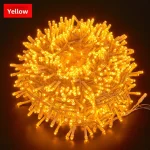 warm yellow PVC wire fairy lights for Christmas decoration