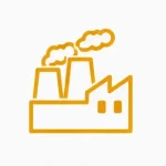 festival lighting factory manufacturing icon